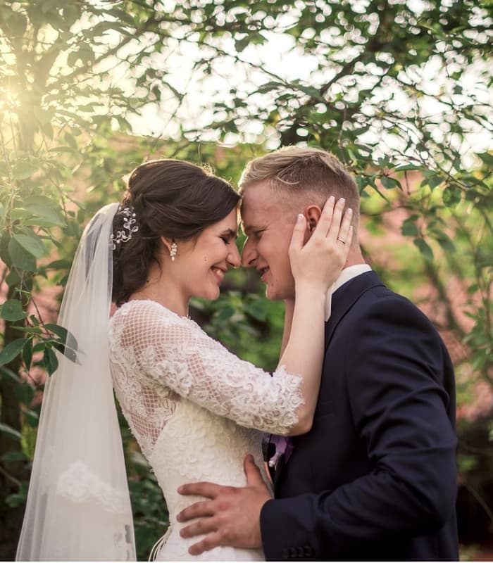 Joshua & Piper wedding photo.